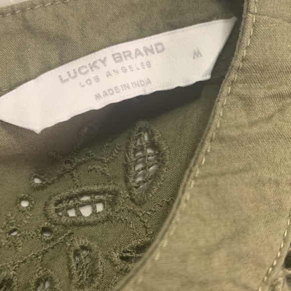 Lucky Brand eyelet sleeveless top medium - Picture 2 of 6